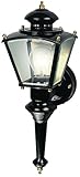 Heath HZ-4150-BK Zenith Motion-Activated Four-Sided Coach Light, Black Brass