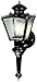 Heath HZ-4150-BK Zenith Motion-Activated Four-Sided Coach Light, Black Brass primary