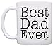 ThisWear Father's Day Mug Best Dad Ever Birthday Gift New Dad Gift 11oz Ceramic Coffee Mug White