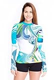 Platinum Sun Women's UPF 30+ Swim Shirt Rash-guard Short / Long Sleeve Swim Top