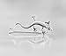 Handmade Sterling silver Lizard Ear cuffs, Ear Climber Nickel free, PAIR, Length 22mm 0.86 inches