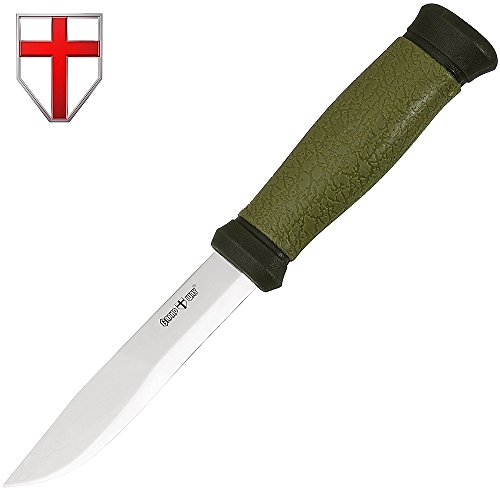 Grand Way Tactical Knife - Survival Bushcraft Fixed Blade Knife with Plastic Handle for Hunting and Fishing - Best Bowie Big Blade Knife for Self Defense 24046 GU