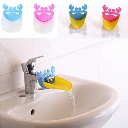 Seguryy Crab Shape Cartoon Bathroom Sink Faucet Extender For