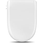 Bidet Toilet Seat Attachment for Olive Smart Toilet with Warm Water & Dryer, Feminine & Child Wash, Self-Clean Stainless Steel Nozzle, Adjustable Water Pressure, Slow Close Lid