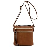 Functional Multi Zip Pocket Crossbody Bag