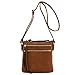 Functional Multi Zip Pocket Crossbody Bag