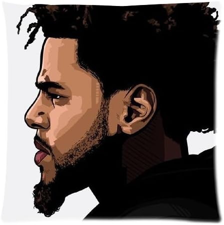 DIYPillow J. Cole Customized Pillowcase DIY Pillow Cases Custom Pillow Case Covers Size 16 X 16 (Two Sides)