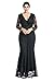 myfeel Women Plus Size Maxi Length Sleeves Lace Dress Spring Event Gowns (2X, Black)
