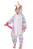 Yutown Kids Unicorn Costume Animal Onesie Pajamas Children Halloween Gift Star 130