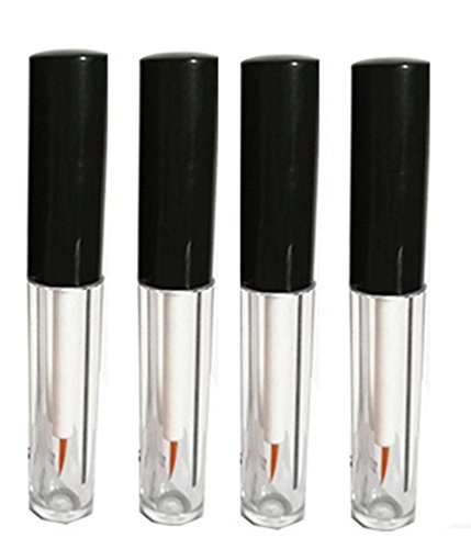 4pcs 2ml clear with black cap empty liquid eyeliner bot…