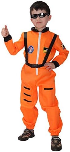 Only Yong Boys Kids' Fancy Dress Space Astronaut Costume(XL,Orange)