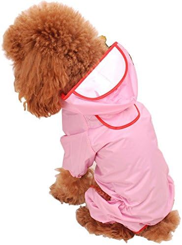 防水 帽子付き B01gogci58 レインポンチョ 可愛い 産業 研究開発用品 犬用 シューズ バッグ ドッグウェア レッド 正規品送料無料 帽子付き 犬散歩 簡単装着 撥水性 激安超特価 100 品質保証 レインコート 日焼け止め服 サイズ豊富 小 中 大型犬適用 Xinn 雨の日も