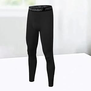 Men Athletic Stretch Tights Base Layer for Running Workout Yoga Basketball | Light thin base layer fits under daily trousers