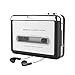 2019 Updated Cassette to MP3 Converter, USB Cassette Player from Tapes to MP3, Digital Files for Laptop PC and Mac with Headphones, from Walkman Tapes to Mp3 New Technology,Silver