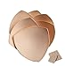 GOUP 3 Pairs (6 Pieces) Womens Removable Triangle Cup Smart Cups Bra Inserts for Sport Bra Yoga Bra Bikini Top Soft Bra Pad,Free Gift Bra Extender,Beige(Size L/XL)