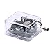 Unique Transparent Musical Box Acrylic Hand Crank Music Box, Melody Castle in The Sky