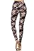 Leggings Depot High Waisted Camouflage & Multiple Print Leggings for Women-Full Length-R872, Nymph's Whisper, Plus Size