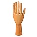 Wooden Left Hand Manikin Male -- Sectioned Full Hand Artist Mannequin -- Yazycraft