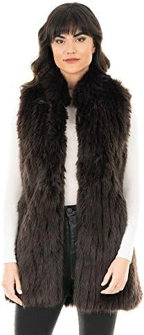 Espresso Aprs Mink Faux Fur Vest (2X 