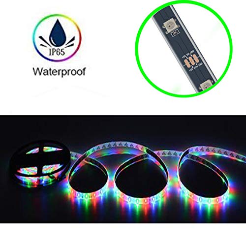 LED Basketball Hoop Lighting Swish Sensor-Activated Basketball Rim Light Up Glow In Dark Basketball Net Accessories Perfect for Outdoor Basketball Hoop Night Light, Fit for NBA Standard Size -- 4.9ft
