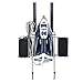 Ironing Board Hanger- with Storage Basket for Clothing Iron - Ironing Board Holder Wall Mount/or Over The Door