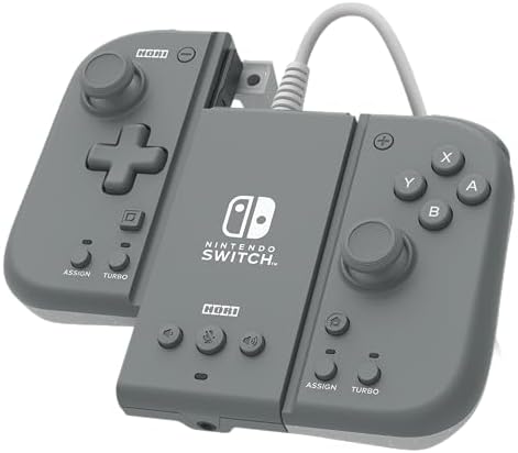 Amazon.com: HORI Switch Split Pad Compact (Light Gray / Yellow