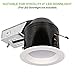 24 Pack 4 Inch Recessed Lighting Housing Remodel, Shallow Type Airtight IC Can Housing with TP24 Connector for LED Recessed Downlight Retrofit Kit, Recessed Light, ETL Listed