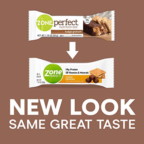 Zoneperfect Classic Protein Bars, Fudge Graham, High Protein, With Vitamins & Minerals 1.76 Ounce (30 Count)