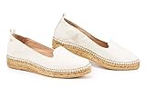 VISCATA Palafrugell Linen Flats, Soft Leather Innersole Cushion, Authentic Espadrilles Hand Made in Spain