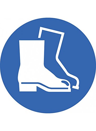 Caledonia Signs 58801 Safety Boots Floor Graphic Label, 400 mm Diameter