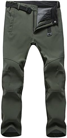 TBMPOY Men's Outdoor Quick-Dry Lightweight Waterproof Hiking Mountain Pants with Belt