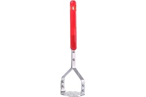 Vegetable Potato Masher Innovative Design Handle Avocado Masher for Kitchen Red Easy Operation