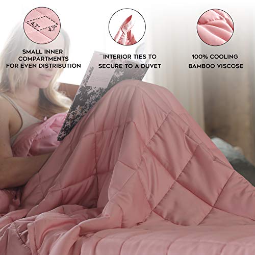 YnM Bamboo Weighted Blanket — 100 Cooling Bamboo Viscose OekoTex