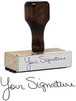 Amazon Com Signature Stamp Customizable Signature Stamp Personalized Wooden Hand Stamp Signature Stamps Office Products