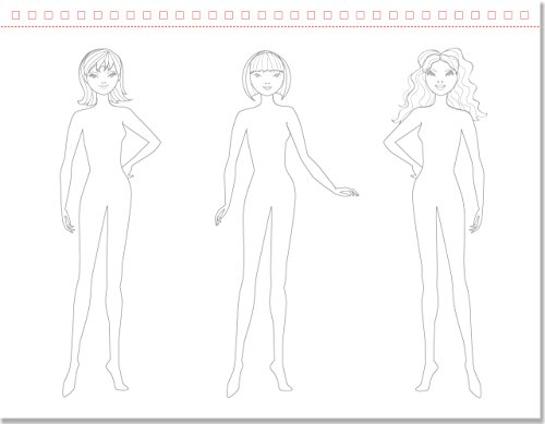 Fashion Designer Sketch Pad (Fashion Sketch Kit) (Young Artist (Peter Pauper Press))