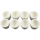 Lot of 8 - # 8AM Mabor Cupel 1-3/4" Gold-Assay-Smelting-Refining-Melting-Cupels