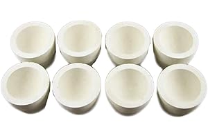 MAKE YOUR OWN GOLD BARS Lot of 8 - # 8AM Mabor Cupel 1-3/4" Gold-Assay-Smelting-Refining-Melting-Cupels