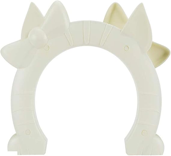 SODIAL Katzen TüR,Haustier TüR für Katzen Innen TüR 2 Wege Loch Form