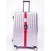 Luggage Strap - Aomidi 3 Digit Combination Luggage Straps Suitcase Belt For Travel (RED)