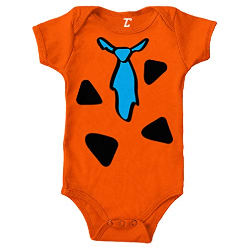 Cute Betty Rubble Costumes - Tcombo Cartoon Caveman Costume - Cute Funny Bodysuit (Orange, 18