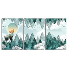 Abstract Chinese Landscape Painting Artwork for Home Framed...