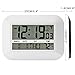 FAS1 Radio Controlled Digital Wall Clock LCD Desk Alarm Clock with Temperature Date Calendar for Office Home (US Version) - 25cm X 18cm