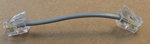 D2741 3 inch 4 Conductor [-] Silver Satin Telephone Phone Line Cable Cord Wire- Used For 1 Or 2 Phone Lines RJ11 / RJ14 Type End- Commonly Used In Most Residential Homes, Lots Of Small Business Also