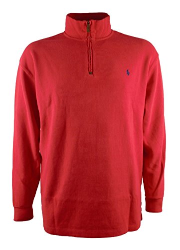 Polo Ralph Lauren Men's Big & Tall Half Zip French Rib Sweater-R-4XLT