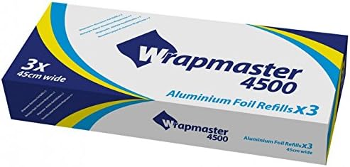 Wrapmaster 4500 Aluminium Foil Refills - 45cm x 90m (Pack of 3)