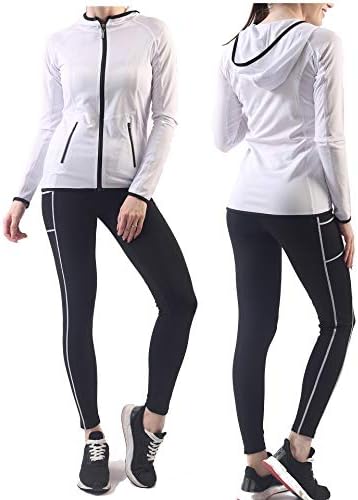 Active Wear Sets for Women -Workout Clothes Gym Wear TracksuitsYoga Jogging Track Outfit Legging Jacket 2 Pieces Set