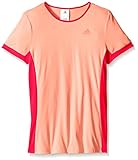 adidas Performance Girls Court Tee, Light/Pastel Red, Small