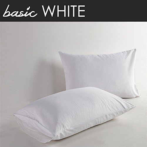 Amazon Basic Hotel Collection 800TC 2pc Pillow Cases 100% Egyptian Cotton Body Pillow ( 20" x 54" ) Size White Solid
