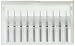 uxcell 10pcs 0.7mm Tip Spiral Flute Tungsten Carbide Micro PCB Drill Bits