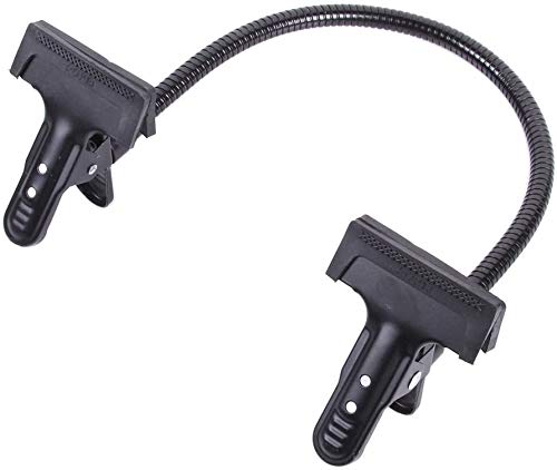 Hersmay 50 cm Aluminium Alloy Flexible Magic Arm Gooseneck Tube with 2 Pieces Heavy Duty Clamp Clamp for Photo Studio Lighting Light Stand